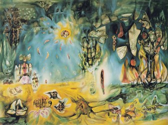 "The Earth" by Roberto Matta. This painting does to the eyes what Stelar does the the ears.